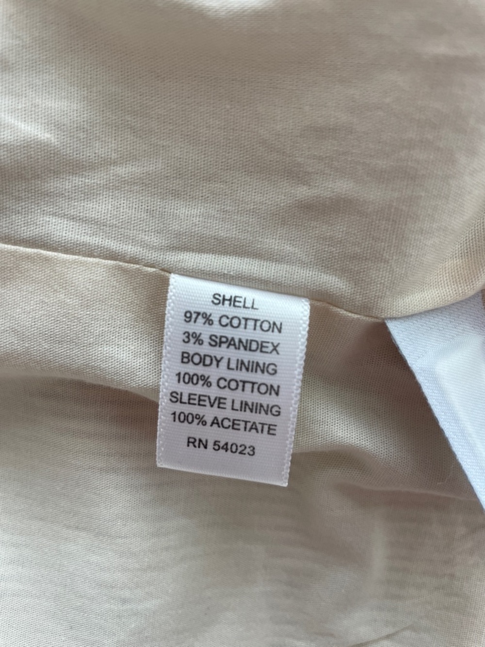 Banana Republic Cream and Kahki Pinstripe Tailored Blazer - Picture 5 of 5